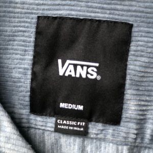 VANS Men’s Blue Mirage Gateway Classic Fit L/S Corduroy Med Casual Streetwear